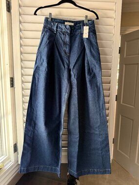 favorite daughter - denim pleats for days pants